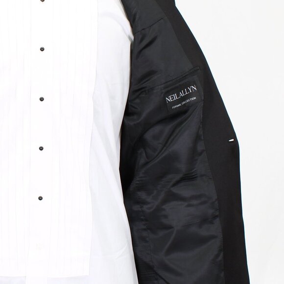 Neil Allyn 40L Black Solid 1-Button Tuxedo Jacket Blazer V150 - Picture 10 of 11